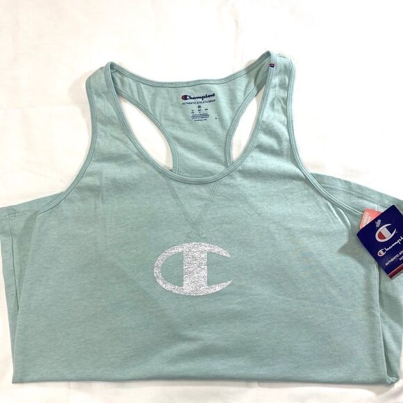 Champion Blue Logo Racerback Tank Top Size Medium NWT - Picture 4 of 6